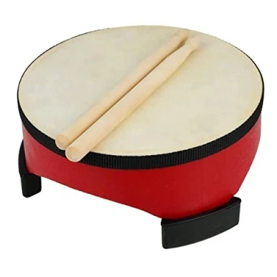Image of A Star Mini Floor Tom Drum for Ages 3+, 20cm Diameter, 9cm High, with Beaters