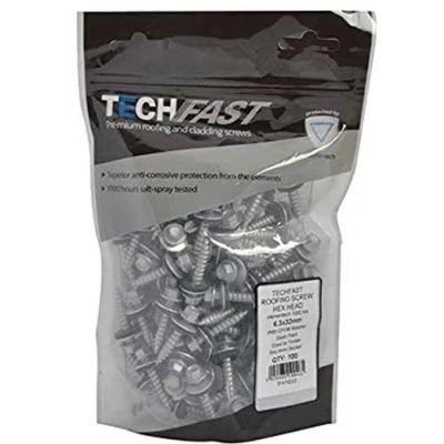 Image of TechFast Sheet to Timber Roofing Screws 6.3 x 100mm Elementech Box 100
