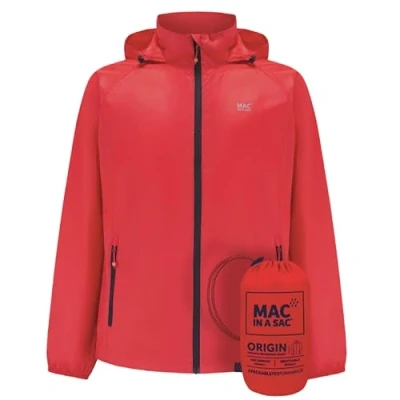 Image of Mac in a Sac Origin II Waterproof Packable Jacket for Men &amp; Women Red XXL