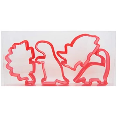 Image of Dinosaur Cookie Cutters Set of Four, Biscuit, Pastry, Fondant Clay
