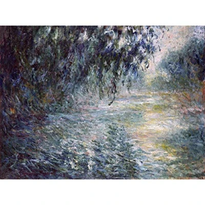Image of Claude Monet Morning On The Seine Extra Large Art Print Wall Mural Poster Premium XL