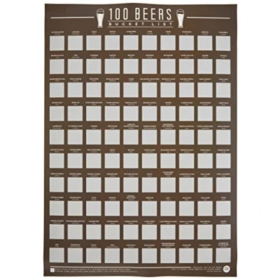 Image of Gift Republic GR630009 Beers Scratch Off Bucket Listm