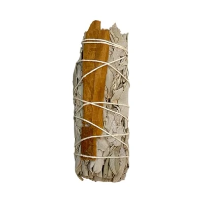 Image of VIE Smudge Stick, White Sage and Cinnamon 4&quot;