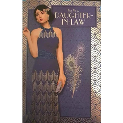 Image of Simon Elvin Art Deco Daughter in Law Birthday Greeting Card