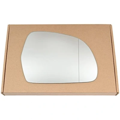 Image of Less4spares Wing Mirror Glass Right Compatible with Audi Q3 2011 2018 STICK ON Driver Off Side Blind Spot