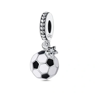 Image of LNQOBU Clip/Stopper Beads Charms for Bracelets &amp; Necklaces 925 Sterling Silver Pandora Snake Chain Jewelry Gift Women