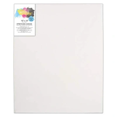 Image of Artiste Stretched Canvas, 380gsm, White, 10x12&quot;, Triple Primed, Wooden Frame Painting, Perfect Canvas for Art Supplies Acrylic Paint &amp; Wall Art, Combine with Set