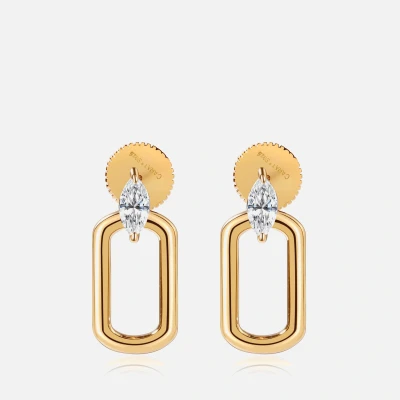 Image of Carat London Tori Gold Plated Sterling Silver Hoop Earrings