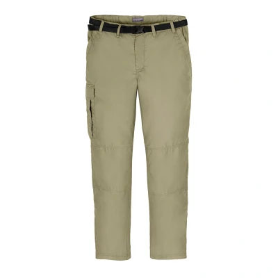 Image of Craghoppers Mens Expert Kiwi Tailored Cargo Trousers (Pebble Brown) Brown/Green Size 34 Short