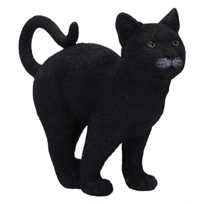 Image of Nemesis Now Moonlight Watcher 15cm, Resin, Black, Cat Figure, Black Ornament, Collectable Giftware, Cast in the Finest Expertly Hand Painted