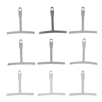 Image of 9 Pcs Guitar Radius Gauge, Universal Understring Gauge Bridge Saddle Adjustments Tool for Repair and Maintenance 7.25&#039;&#039; 9.5&#039;&#039; 10&#039;&#039; 12&#039;&#039; 14&#039;&#039; 15&#039;&#039; 16&#039;&#039; 17&#039;&#039; 20&#039;&#039;