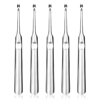 Image of EUPSIIU 5 Pack Cuticle Trimmer, Nail Remover, Art Tools, Pusher Manicure Dead Skin Removal Tool, Pusher, Cleaner Anti slip Pedicure Trimmer (Silver)