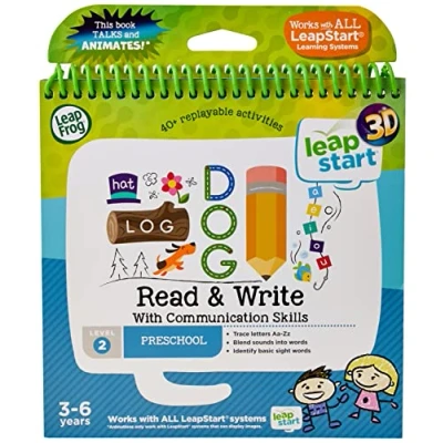 Image of LeapFrog 461403 Read &amp; Write 3D Activity Book,for 2 5 years, Multicolour,18.7 x 17.8 1.8cm