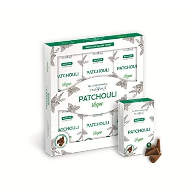 Image of The Vegan Range by Stamford Backflow Cones Patchouli 6packs x 12