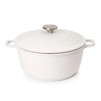 Image of Casserole Dishes with Lid Oven Proof Non Stick Deep Dutch Induction Cooking Pot Safe Aluminium Stockpot 4L, 24cm, Cream by Nuovva