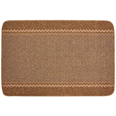 Image of William Armes Kilkis Washable Kitchen Rug Brown 100x67cm