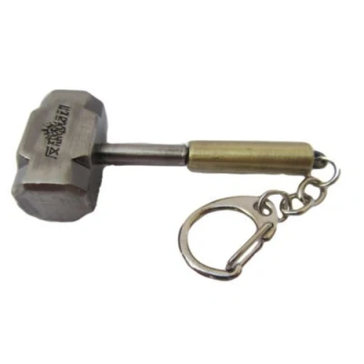 Image of Fat catz copy Marvel Superhero Thor Thunder Hammer enamel metal keyring
