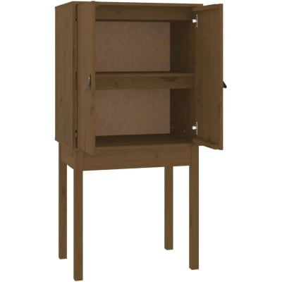 Image of vidaXL Highboard Honey Brown 60x40x120 cm Solid Wood Pine