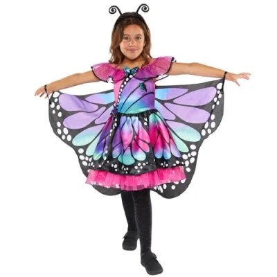 Image of amscan 9919047 Childs Pretty Butterfly Fancy Dress Costume (8 10 years )