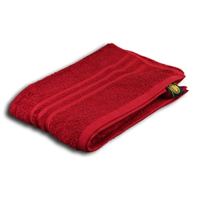 Image of Gözze Elegant Hand Towel Set of 2, Sylt, 100% Cotton, Heavy Weight (440 g/m²), 50 x 100 cm Bordeaux