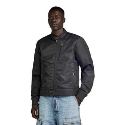Image of G STAR RAW Men&#039;s Biker Jacket, black (dk D24281 C143 6484), M