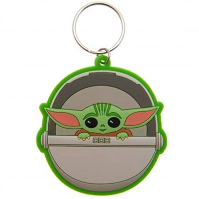 Image of Star Wars: The Mandalorian Unisex Rk39061c Wars Rubber Keyring Baby Yoda , Multicolored, 4 5 x 6 cm UK