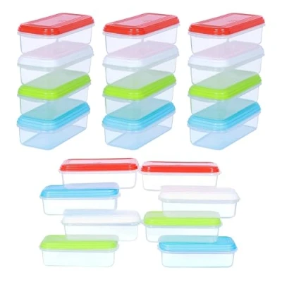 Image of ARSUK Baby Food Containers Weaning Pots Freezer Cubes for Storing Stacking Mashed 100% BPA Free (Pack of 16 250ml)