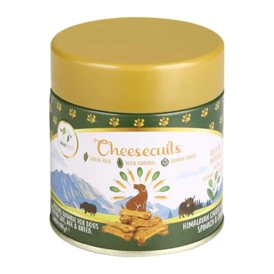 Image of Pawfect Cheesecuits Spinach &amp; Carrot All Natural Dog Treat with Cheese (80%) and Spinach, Carrot, Egg (20%) Healthy training treats for dogs Grain gluten free (100g/3.53oz)