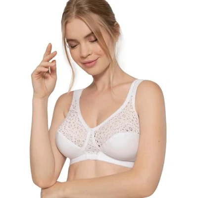 Image of Dorina Women&#039;s Yvonne Soft Bra Everyday, White, 48D