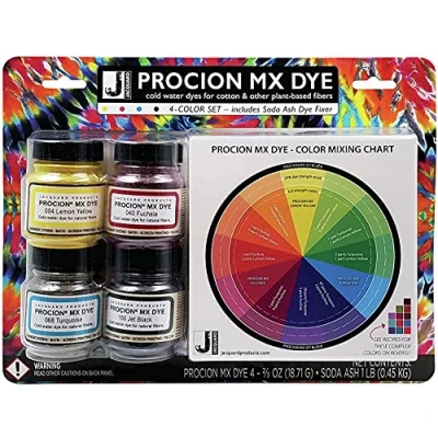 Image of Jacquard Products Procion MX Dye 4 Colours and Soda Ash Set
