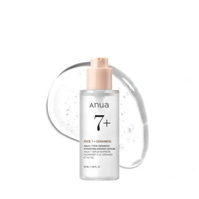 Image of ANUA RICE CERAMIDE 7 Hydrating BARRIER SERUM, Serum for Face, Rice, Hyaluronic Acid, Niacinamide, Non comedogenic, Glass Skin, 50ml/1.69fl.oz.