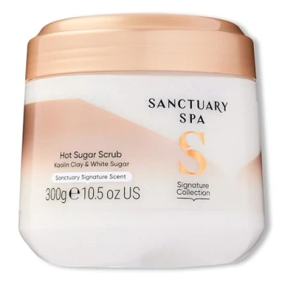 Image of Sanctuary Spa Hot Sugar Scrub, No Mineral Oil, Cruelty Free and Vegan Body Exfoliator, 300 ml