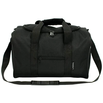 Image of Borderline Under Seat Lightweight Travel Bag Cabin Approved 14L Holdall (Black)