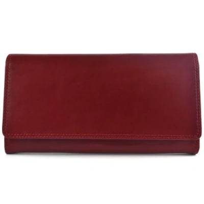 Image of Quality LADIES Italian LEATHER PURSE/Wallet by Visconti; Monza Collection Gift Boxed (Red)