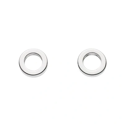 Image of Dew Sterling Silver Small Open Circle Stud Earrings
