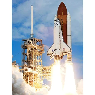 Image of Space NASA Shuttle Discovery Rocket Launch Photo Extra Large XL Wall Art Poster Print