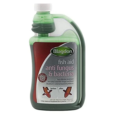 Image of Blagdon Fast Acting Anti Fungus &amp; Bacteria Water Treatment for All Pond Fish, Finrot, Mouthrot, External Bacterial Infections, Wildlife Fish Safe, 500 ml