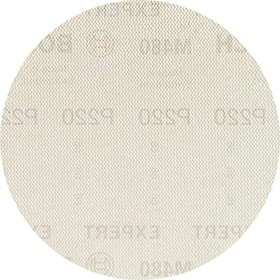 Image of Bosch Professional 50x Expert M480 Sanding Net (for Hardwood, Paint on wood, Ø 125 mm, Grit 220, Accessories Random Orbital Sander)