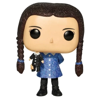 Image of Funko Spirit Halloween The Addams Family Wednesday Diamond Glitter POP! Figure Officially Licensed Collectible