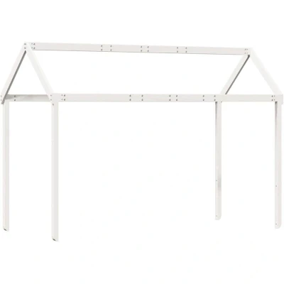 Image of vidaXL Kids&#039; Bed Roof White 207x95.5x159 cm Solid Wood Pine