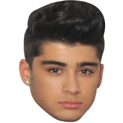 Image of FoxyPrinting Zayn Malik Celebrity Cardboard Party Face Mask Fancy Dress 2018