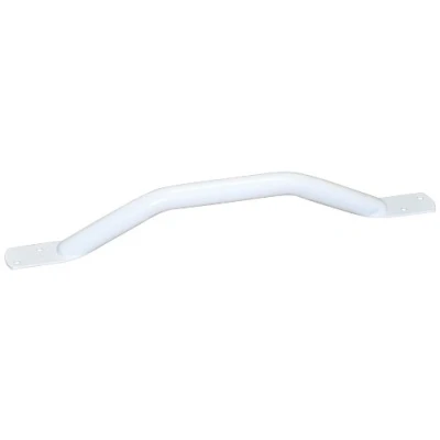 Image of Aidapt White Safety Outdoor Indoor 12&quot; (300mm) Easy Grip Coated Steel Grab Bar Rail Support Aid