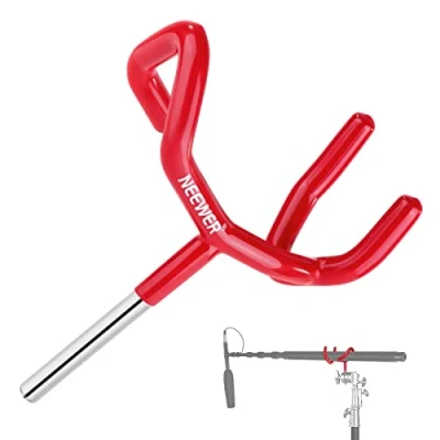 Image of NEEWER Metal Microphone Boom Support Holder for C Stands and Mic Stands, Red