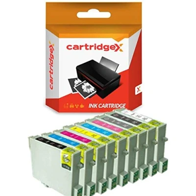 Image of Cartridgex 9 Compatible Ink Cartridge Set Replacement for Epson Stylus Photo R2400 Printer