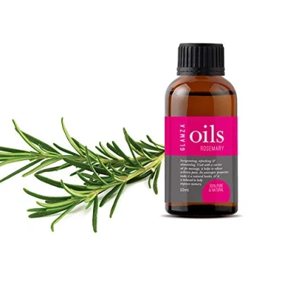 Image of Rosemary Oil GLAMZA 100% Pure Essential Oils Natural Fragrance for Humidifier, Aromatherapy &amp; Massage (10ml)