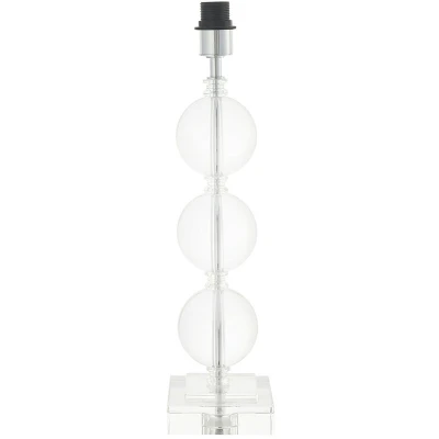 Image of Ortisei Table Lamp Clear Crystal &amp; Chrome Plate
