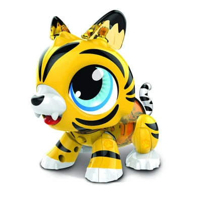 Image of Build a Bot Sound Activated Tiger Robot Pet Toy