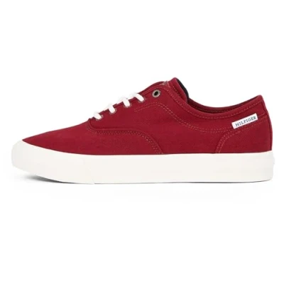 Image of Tommy Hilfiger VULC LOW Trainers, Men&#039;s, Size: 8, Rouge Textile