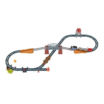 Image of Fisher Price Thomas &amp; Friends 3 in 1 Package Pickup Train Set with motorized for preschoolers ages years and older, HGX64 , 84 x 157.5 15.2 centimeters