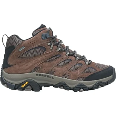 Image of Moab 3 Mid GTX Leather Textile Men&#039;s Ankle Boots